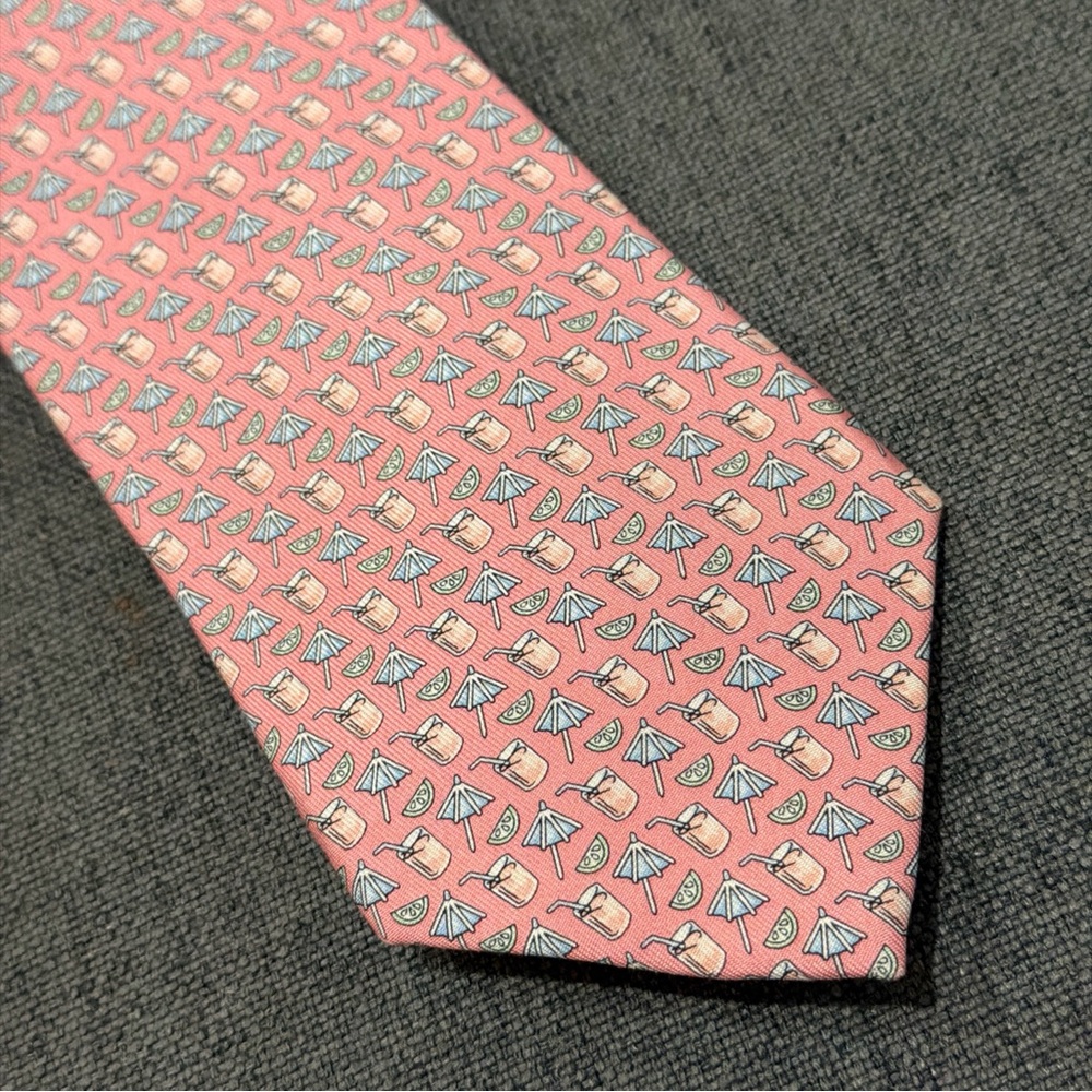 Pink Patterned Men's Tie